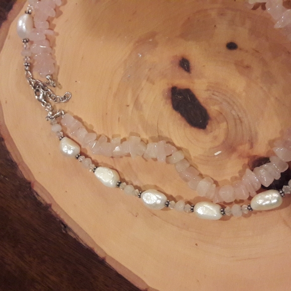 Graphite Pink Statement Necklace - Picture 3 of 4